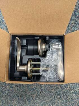 92001-528 Kwikset Balboa Passage Door Handle Only In Satin Nickel