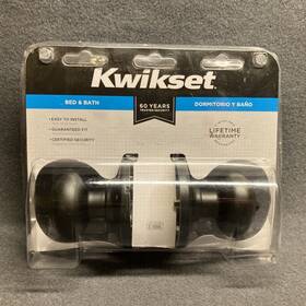 93001-630 Kwikset Cove Venetian Bronze Privacy Bed/bath Door Knob With Lock Nip