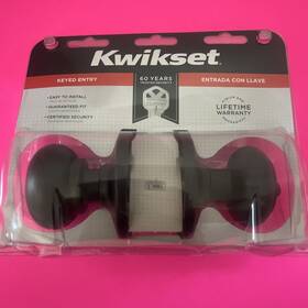 94002-541 Kwikset 400cu Venetian Bronze Entry Knobset-new