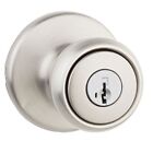 94002-852 Kwikset Tylo Keyed Entry Knob With Smartkey Security In Satin Nickel