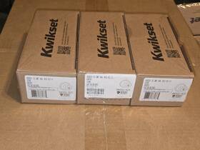 94002-925 Kwikset Entry Cove Satin Nickel Door Knob 3 Pack New Sealed