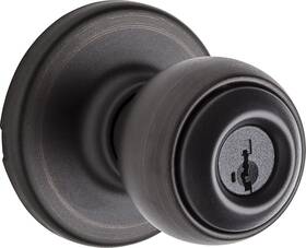 94002-928 Kwikset Polo Entry Door Knob With Lock And Key Secure Keyed Handle Exterior Doo