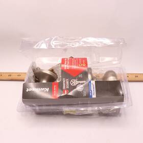 94002-954 Kwikset Security Entry Knob Metal Satin Nickel Kw1 2-3/4 Inch Used