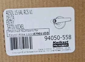 94050-558 Kwikset Delta Entry Satin Nickel
