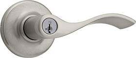 405bl15smtcpk6 Kwikset 940560-673 Balboa Satin Nickel Keyed Entry Handle Smartkey Security