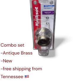 94880-572 Kwikset 2 New Tylo Antique Brass Half-dummy Door Knob With Microban