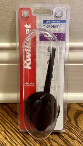 94880-618 Kwikset Hollis Round Rose Matte Black Half-dummy Door Handle