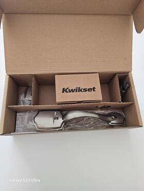 96870-082 Kwikset Dakota Front Door Lock Handle Deadbolt Set Entry Handleset Exterior