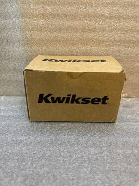 968hflsqt-514v1 Kwikset Halifax Matte Black Dummy Lever With Square Rose