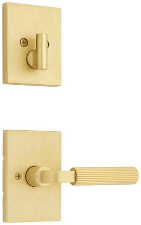 971malrct-4 Kwikset 971malrct Mirada Lever Keyed Entry Handleset Interior - Brass