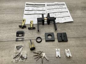 971salsqt-514 Kwikset Single Cylinder Lever With Square Rose