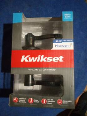 973000-831 Kwikset 97200-670 Bed And Bath Venetian Bronze Ashfield Lever Door Handle Micro