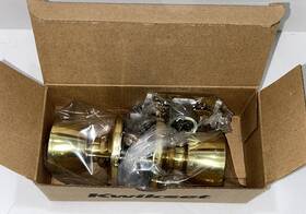 97200-828 Kwikset Abbey Polished Brass Passage Hall/closet Door Knob Brand New