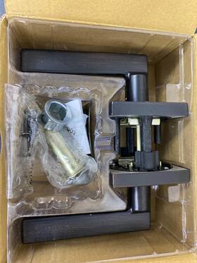 97200-864 Kwikset Halifax Door Handle Reversible Non-locking Venetian Bronze Microban