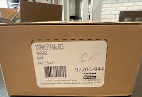 97200-944 Kwikset Perth Passage Door Lever Matte Black Microban Universal
