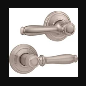 97209-085 Kwikset Ashfield Passage Closet/hall Non Locking Door Lever Handle Satin Nickel