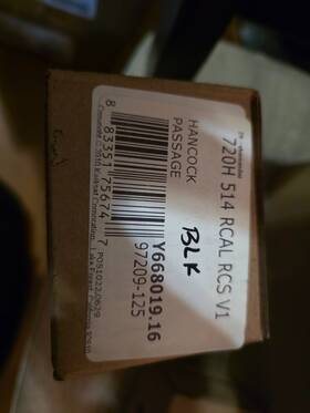 97209-125 Kwikset Matte Black Door Knob