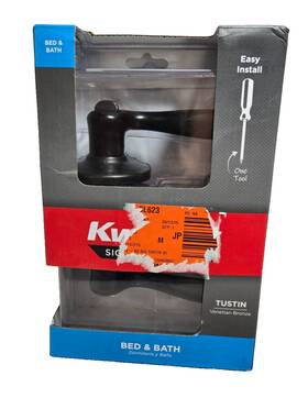 97300-817 Kwikset Signature Series Tustin Bed And Bath Door Handle - Venetian Bronze