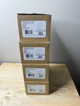 97300-939 Kwikset 4 Pk Pismo Matte Black-polished Privacy Door Lock Used