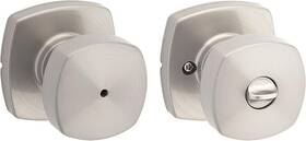 97300-975 Kwikset Arroyo Knob 3 With Lock And 4 Without Satin Nickel