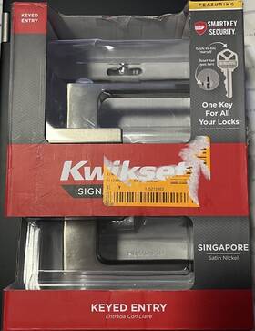 97403-082 Kwikset 740sal Rct 15 Smtcp Singapore Satin Nickel Reversible Keyed Entry Door