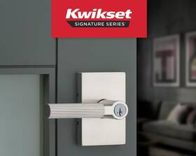 97403-107 Kwikset Mirada Reeded Entry Door Lever With Lock And Key Smartkey #97403-10 New