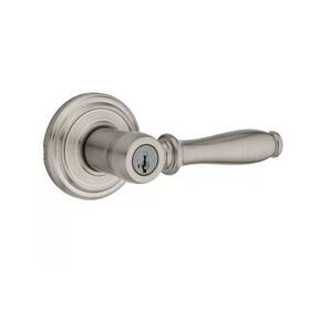 97409-220 Kwikset Ashfield Satin Nickel Smartkey Keyed Entry Door Lock Lever Handle