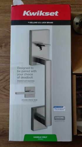 98150-012 Kwikset San Clemente Handle With Interior Schlage Accent F170 Lever Satin Nickel