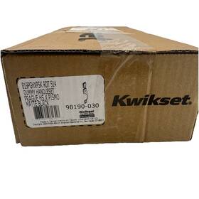 98190-030 Kwikset Prague Non-functioning Front Door Lock Handle Matte Black