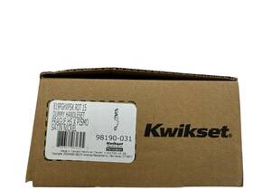 981900-031 Kwikset Prague Dummy Front Door Handleset With Pismo Knob Satin Nickel 98190-031