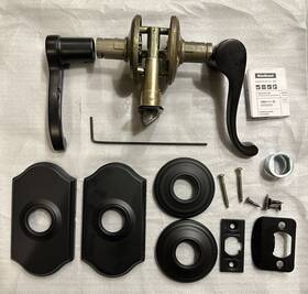 99669-008 Kwikset Commonwealth Design - Passage Lock Matte Black Handle