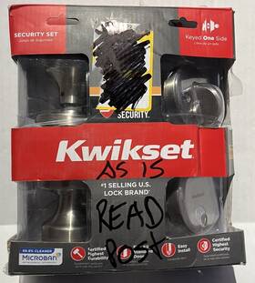 99910-069 Kwikset 991 Pismo Keyed Entry Knob And Single Cylinder Deadbolt Combo Pack Fe