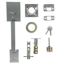 96870-145 Kwikset Amador Single Cylinder Handle Set Satin Nickel Open Box