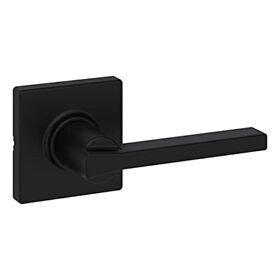 Kwikset Casey Passage Door Lever For Hall Closet In Matte Black