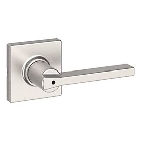 Kwikset Casey Privacy Door Lever For Bedroom Bathroom In Satin Nickel