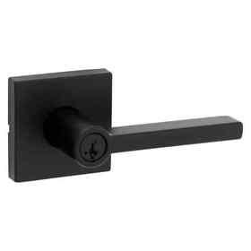 740hflsqt-514s Kwikset Halifax Single Cylinder Keyed Entry Door Lever Set Square Rose Smart Key