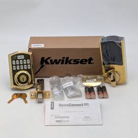 98920-003 Kwikset Hc620 Zw700lr Home Connect 620 Traditional Keypad Smart Lock Polished Brass