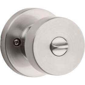 730psk Kwikset Pismo Contemporary Satin Nickel Privacy Knob 15 Cp Pack Of 4