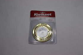 92930-012 Kwikset Round Rosette Trim Polished Brass 3.75inch Dia 2inch Hole 92930-012 Kwikset Round Rosette Trim Polished Brass 3.75inch Dia 2inch Hole