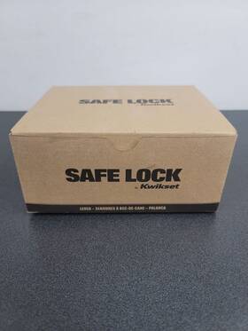 Sl4000dalsqt-514 Kwikset Safelock Daylon Privacy Door Lever Set With Square Rose