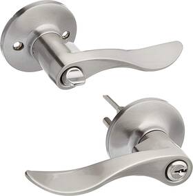 Sl5000ly-15 Kwikset Entry Lever Satin Nickel Layton