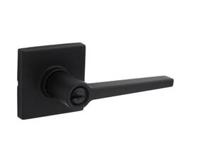 Sl6500dalsqt-514 Kwikset Daylon Single Cylinder Keyed Entry Door Lever Set With Square Matte Blac