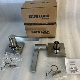 Sl7000dalsqt15 Kwikset Sl7000dalsqt 2 Ea. Safelock Daylon Non-turning One-sided Lever Nickel