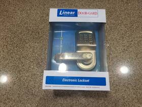 212ls-cus3cr-lt L&s 093863120718 Linear Door Gard Polished Brass Left Handle Electric Lockset