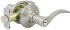 La7x200b Gatehouse Keyed Entry Door Locks Lever Olivia Satin Nickel Adjustable