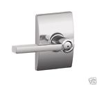 F40lat625cen Latitude Century Privacy Chrome Lever Bright Collection Schlage