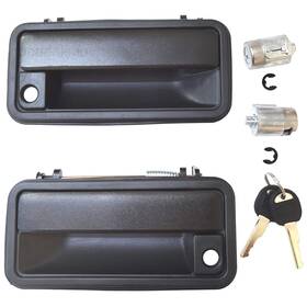 77097-mpn Lcyolada Metal Exterior Door Handles Lever Handle&cylinder&key Black