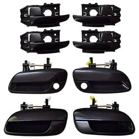 Lcyolada 80688-b Set Of 8 Interior And Exterior Door Handles For Hyundai Elantra 2001-2006 Repl