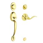496371 Lever 100960 Accent Plymouth Rh Id Brass Bright Interior Handleset
