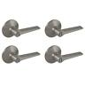 Lex201bxcd4 Defiant Door Handle Adjustable Backset Easy Installation Zinc 050134998056